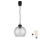 Brilagi - LED Lustr na lanku RETRO GLASS 1xE27/60W/230V pr. 25 cm černá/kouřová šedá