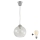Brilagi - LED Lustr na lanku RETRO GLASS 1xE27/60W/230V pr. 25 cm stříbrná/čirá