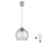 Brilagi - LED Lustr na lanku RETRO GLASS 1xE27/60W/230V pr. 25 cm stříbrná/kouřová šedá