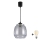 Brilagi - LED Lustr na lanku RETRO GLASS 1xE27/60W/230V pr. 26 cm černá/kouřová šedá