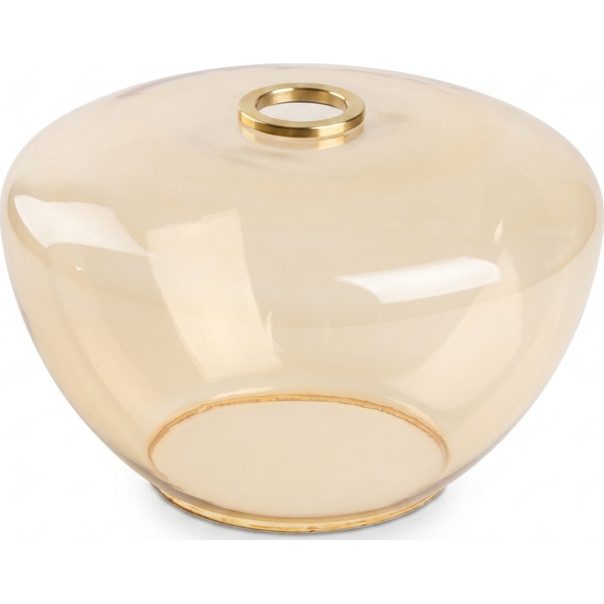 BRILAGI - LED Lustr na lanku RETRO GLASS 2xE27/60W/230V matný chrom/kouřová béžová