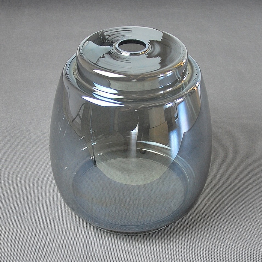 BRILAGI - LED Lustr na lanku RETRO GLASS 2xE27/60W/230V matný chrom/kouřová šedá