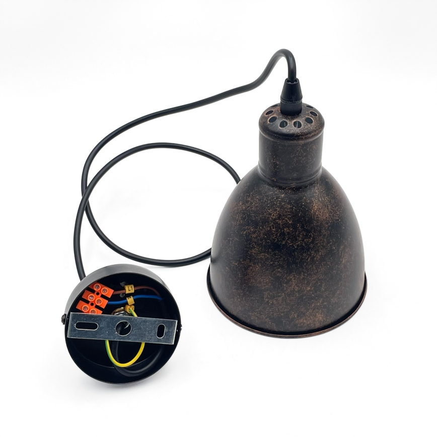 Brilagi - LED Lustr na lanku RIDDY 1xE27/60W/230V měděná/patina