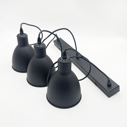 Brilagi - LED Lustr na lanku RIDDY 3xE27/60W/230V černá