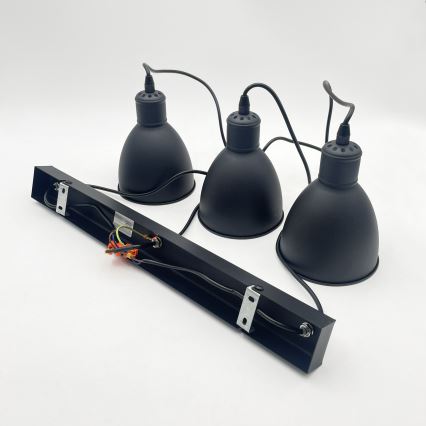 Brilagi - LED Lustr na lanku RIDDY 3xE27/60W/230V černá