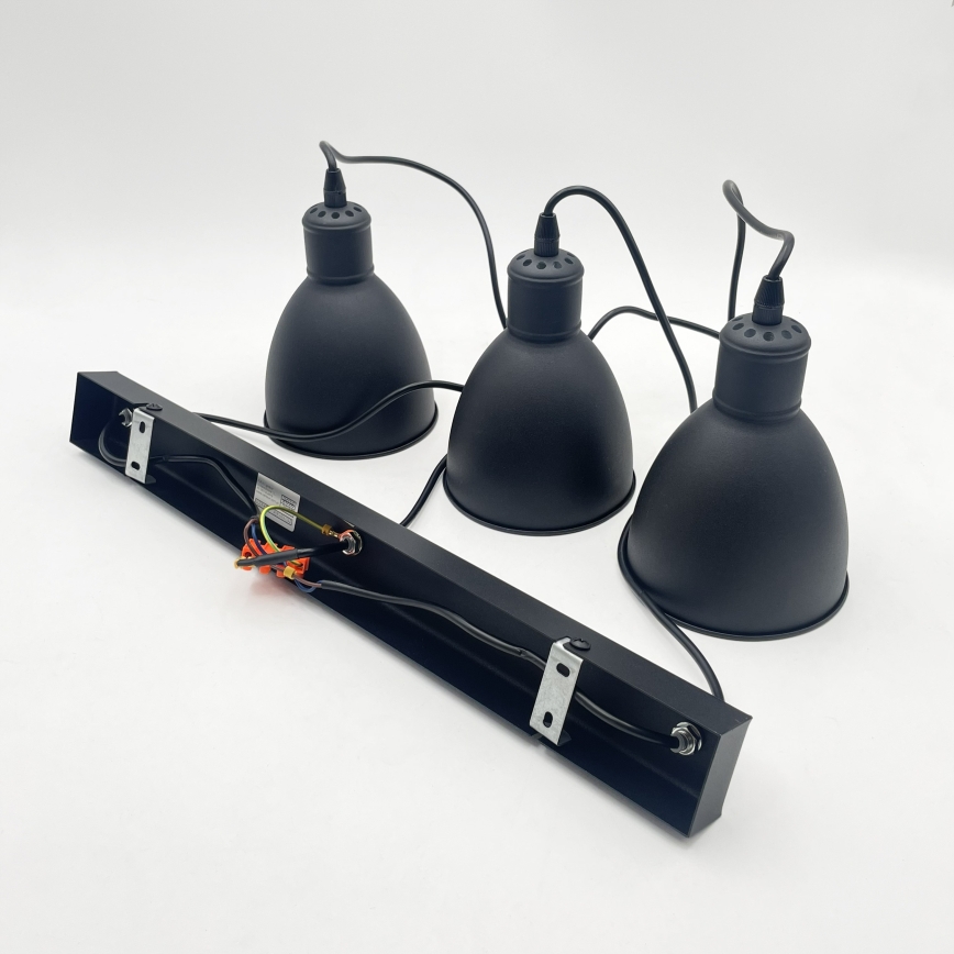 Brilagi - LED Lustr na lanku RIDDY 3xE27/60W/230V černá