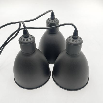 Brilagi - LED Lustr na lanku RIDDY 3xE27/60W/230V černá