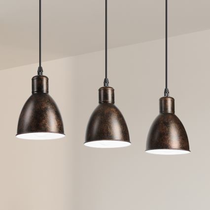 Brilagi - LED Lustr na lanku RIDDY 3xE27/60W/230V měděná/patina