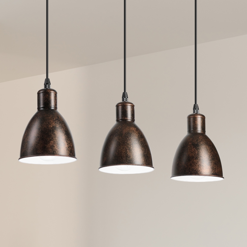Brilagi - LED Lustr na lanku RIDDY 3xE27/60W/230V měděná/patina