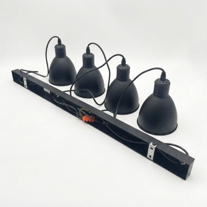 Brilagi - LED Lustr na lanku RIDDY 4xE27/60W/230V černá