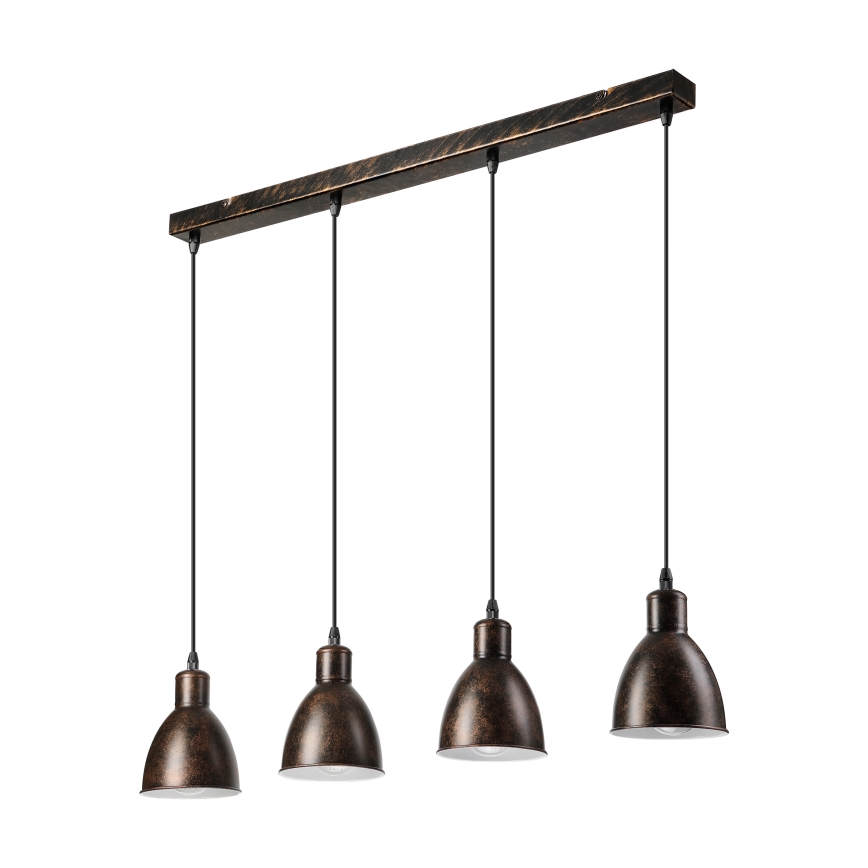 Brilagi - LED Lustr na lanku RIDDY 4xE27/60W/230V měděná/patina