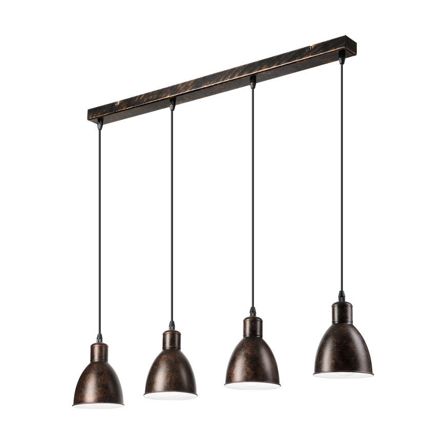 Brilagi - LED Lustr na lanku RIDDY 4xE27/60W/230V měděná/patina