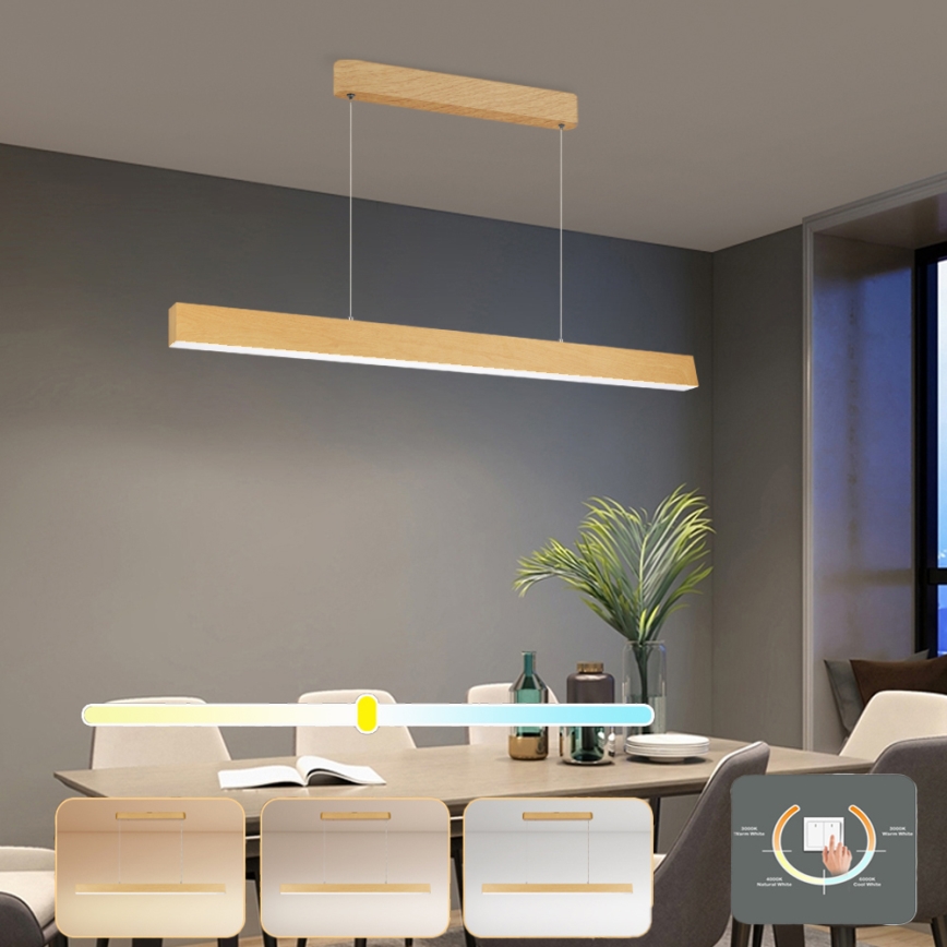 Brilagi - LED Lustr na lanku SLEEKLINE LED/40W/230V 3000/4500/6000K dekor dubu