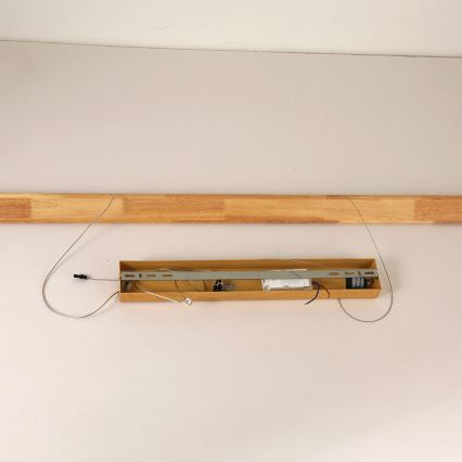 Brilagi - LED Lustr na lanku UMEA WOOD LED/30W/230V 120 cm dřevo