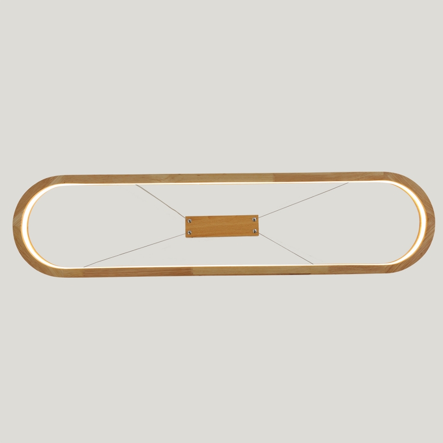 Brilagi - LED Lustr na lanku UMEA WOOD LED/40W/230V 90x22 cm dřevo