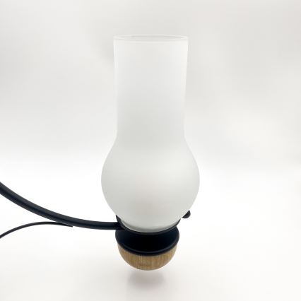 Brilagi - LED Lustr na řetězu COTTAGE 3xE14/40W/230V dub/černá/bílá