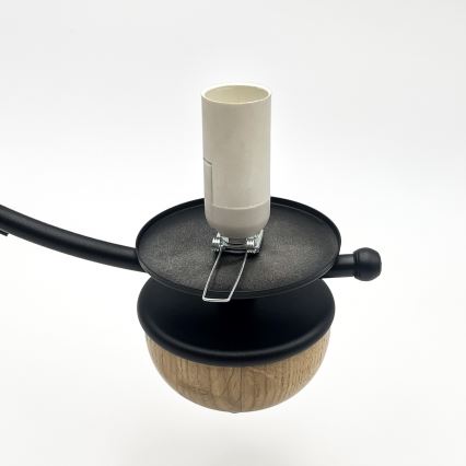 Brilagi - LED Lustr na řetězu COTTAGE 3xE14/40W/230V dub/černá/bílá