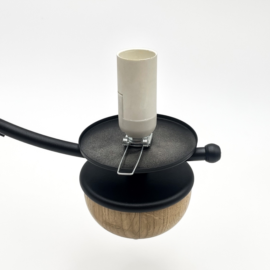 Brilagi - LED Lustr na řetězu COTTAGE 3xE14/40W/230V dub/černá/bílá