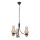 Brilagi - LED Lustr na řetězu COTTAGE 3xE14/40W/230V dub/černá/kouřová béžová