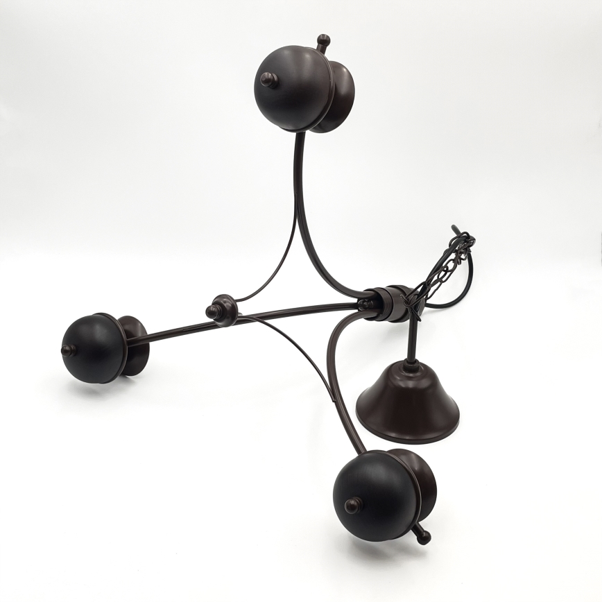 Brilagi - LED Lustr na řetězu COTTAGE 3xG9/40W/230V dub/bílá