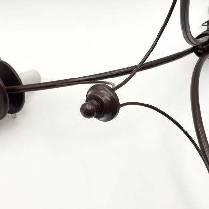 Brilagi - LED Lustr na řetězu COTTAGE 3xG9/40W/230V dub/bílá