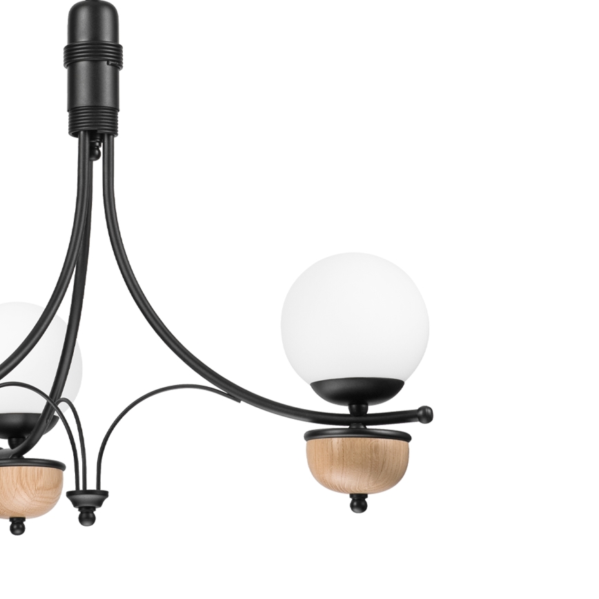 Brilagi - LED Lustr na řetězu COTTAGE 3xG9/40W/230V dub/bílá