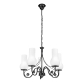 Brilagi - LED Lustr na řetězu COTTAGE 5xE14/40W/230V černá/bílá