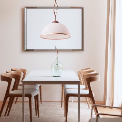 Brilagi - LED Lustr na tyči ANTICO 1xE27/60W/230V bronz patina