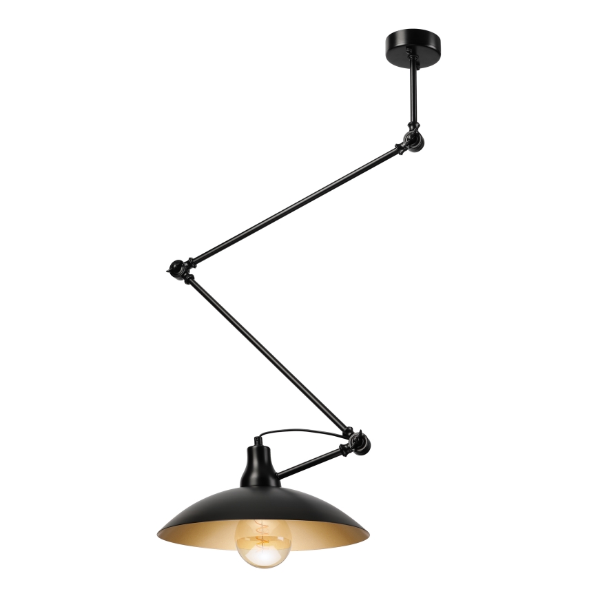 Brilagi - LED Lustr na tyči IRONBEAM 1xE27/60W/230V černá