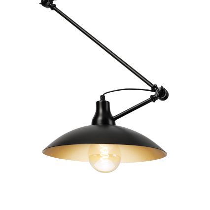 Brilagi - LED Lustr na tyči IRONBEAM 1xE27/60W/230V černá