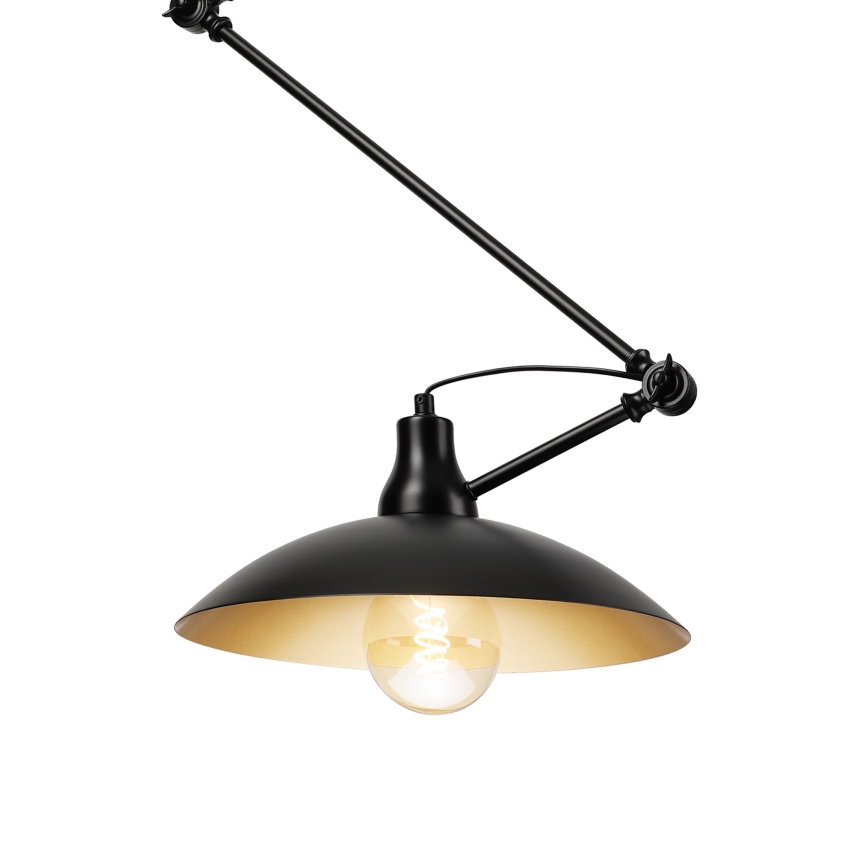 Brilagi - LED Lustr na tyči IRONBEAM 1xE27/60W/230V černá