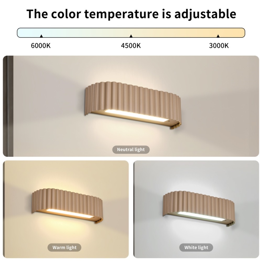 Brilagi - LED Nástěnné svítidlo FALCON MODERN LED/10W/230V 30 cm 3000/4500/6000K béžová
