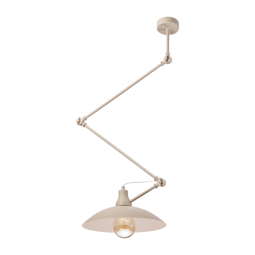 BRILAGI - LED Nastavitelný lustr na tyči IRONBEAM 1xE27/60W/230V béžová