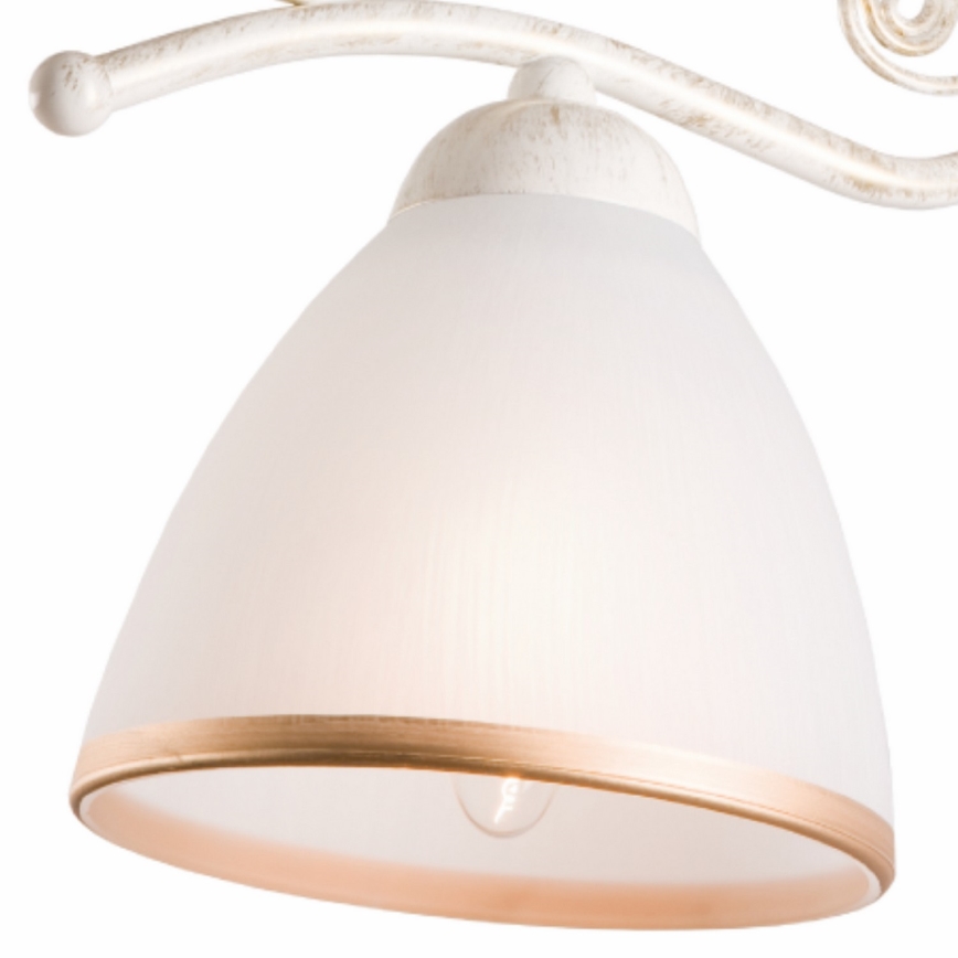 Brilagi - LED Nástěnná lampa ANTICO 1xE27/60W/230V 3000K bílá patina
