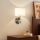Brilagi - LED Nástěnná lampa DAYA 1xE14/40W/230V + LED/3W bílá/matný chrom