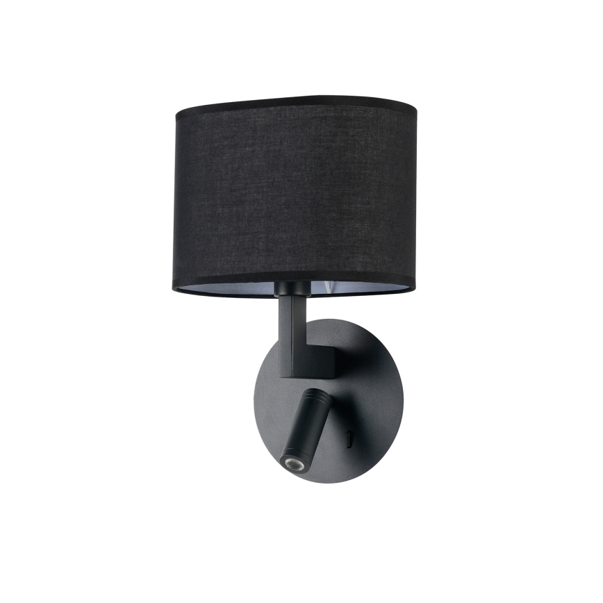 Brilagi - LED Nástěnná lampa DAYA 1xE14/40W/230V + LED/3W černá