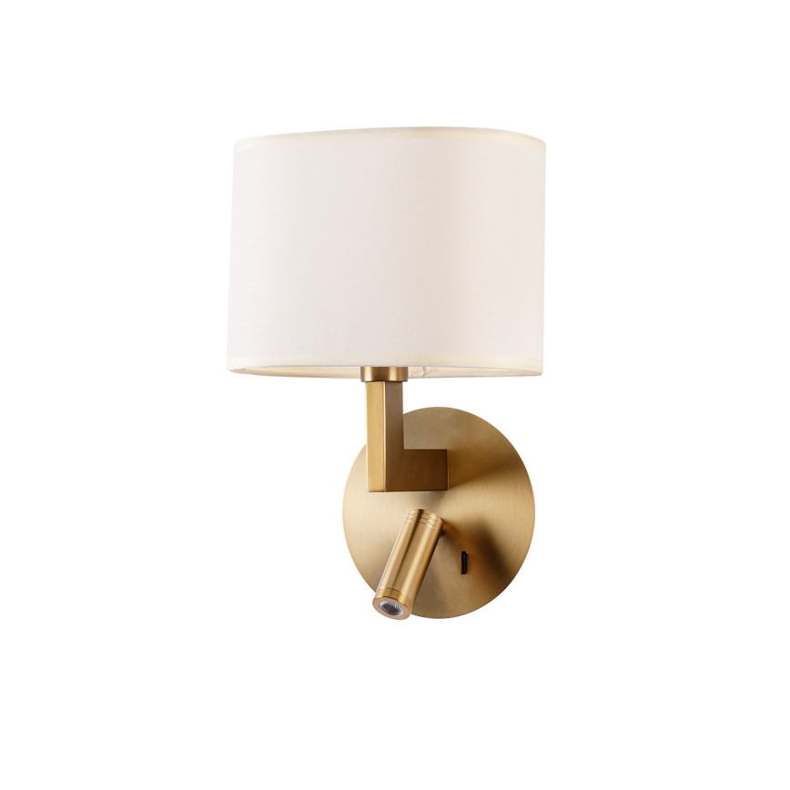 Brilagi - LED Nástěnná lampa DAYA 1xE14/40W/230V + LED/3W krémová/zlatá