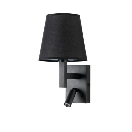 Brilagi - LED Nástěnná lampa DEYA 1xE14/40W/230V + LED/3W černá