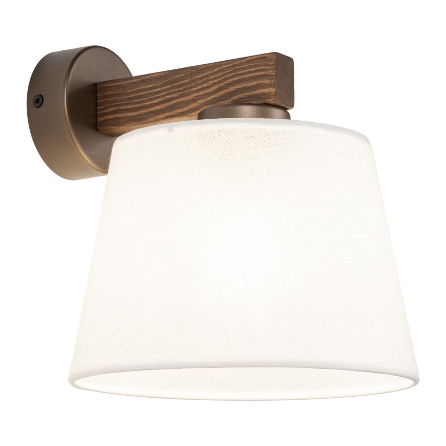 BRILAGI - LED Nástěnná lampa LATTE 1xE27/15W/230V borovice/bílá