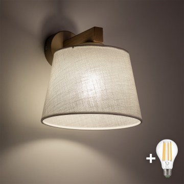 BRILAGI - LED Nástěnná lampa LATTE SABIA 1xE27/15W/230V borovice/bílá