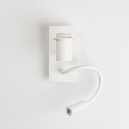 Brilagi - LED Flexibilní nástěnná lampa NUBILA 1xE27/25W/230V + LED/3W bílá/světle hnědá