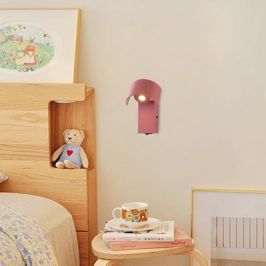 Brilagi - LED Nástěnná lampa VASTO LED/3W/230V burgundy