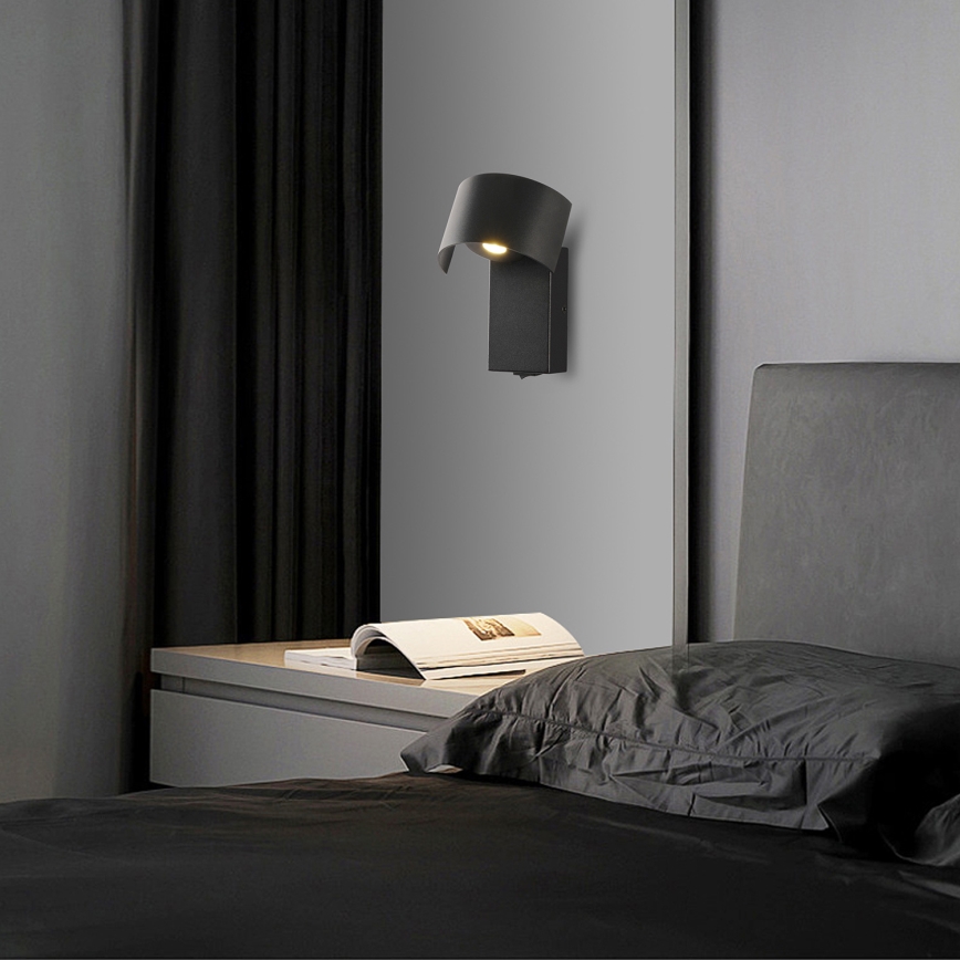 Brilagi - LED Nástěnná lampa VASTO LED/3W/230V černá