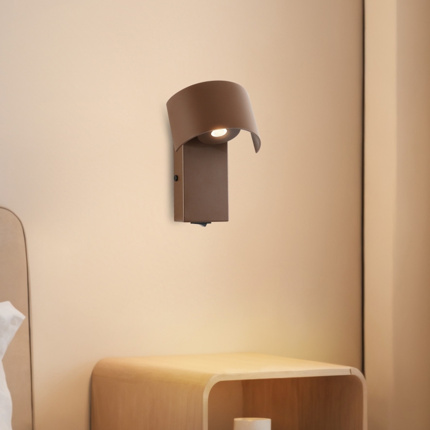 Brilagi - LED Nástěnná lampa VASTO LED/3W/230V hnědá