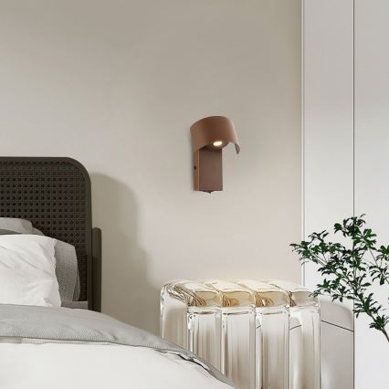 Brilagi - LED Nástěnná lampa VASTO LED/3W/230V hnědá