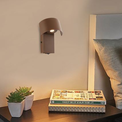Brilagi - LED Nástěnná lampa VASTO LED/3W/230V hnědá