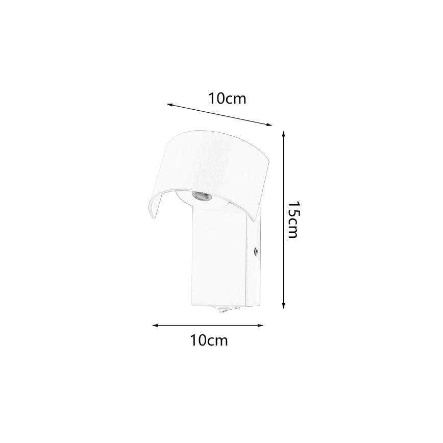 Brilagi - LED Nástěnná lampa VASTO LED/3W/230V hnědá