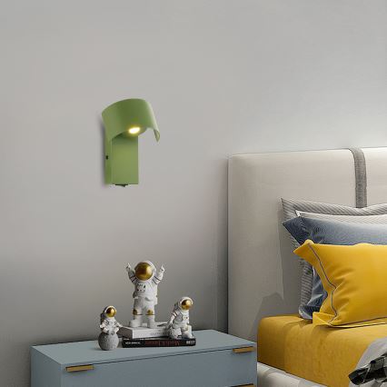 Brilagi - LED Nástěnná lampa VASTO LED/3W/230V zelená