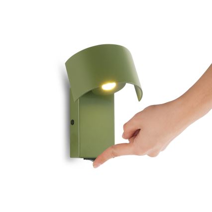 Brilagi - LED Nástěnná lampa VASTO LED/3W/230V zelená