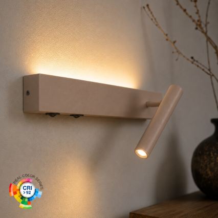Brilagi - LED Nástěnné bodové svítidlo ARLIX LED/3W/230V + LED/7W béžová CRI 90